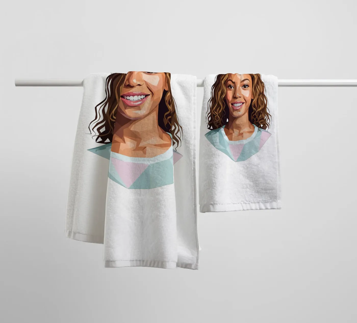 Beyoncé Lowpoly towel by Low Profile
