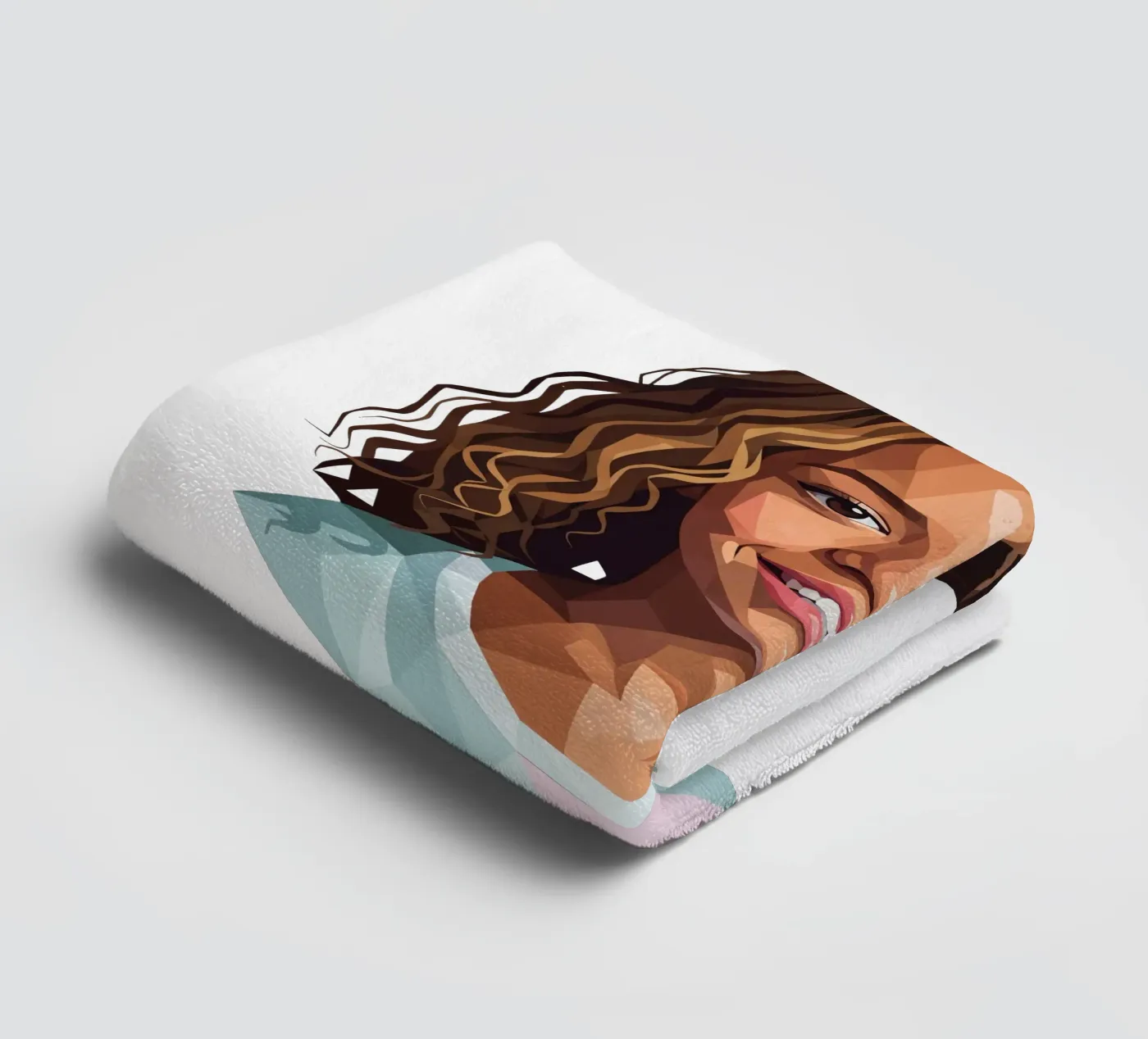 Beyoncé Lowpoly towel by Low Profile