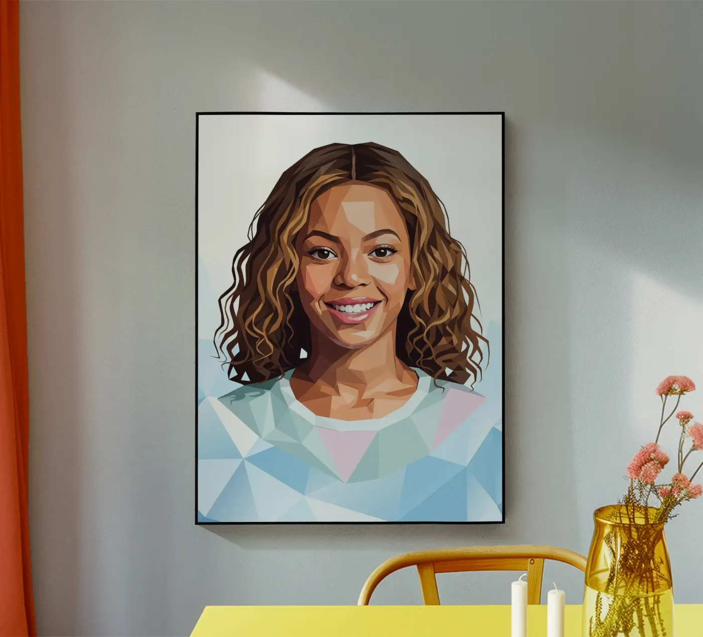 Beyoncé Lowpoly plexiglas de Low Profile