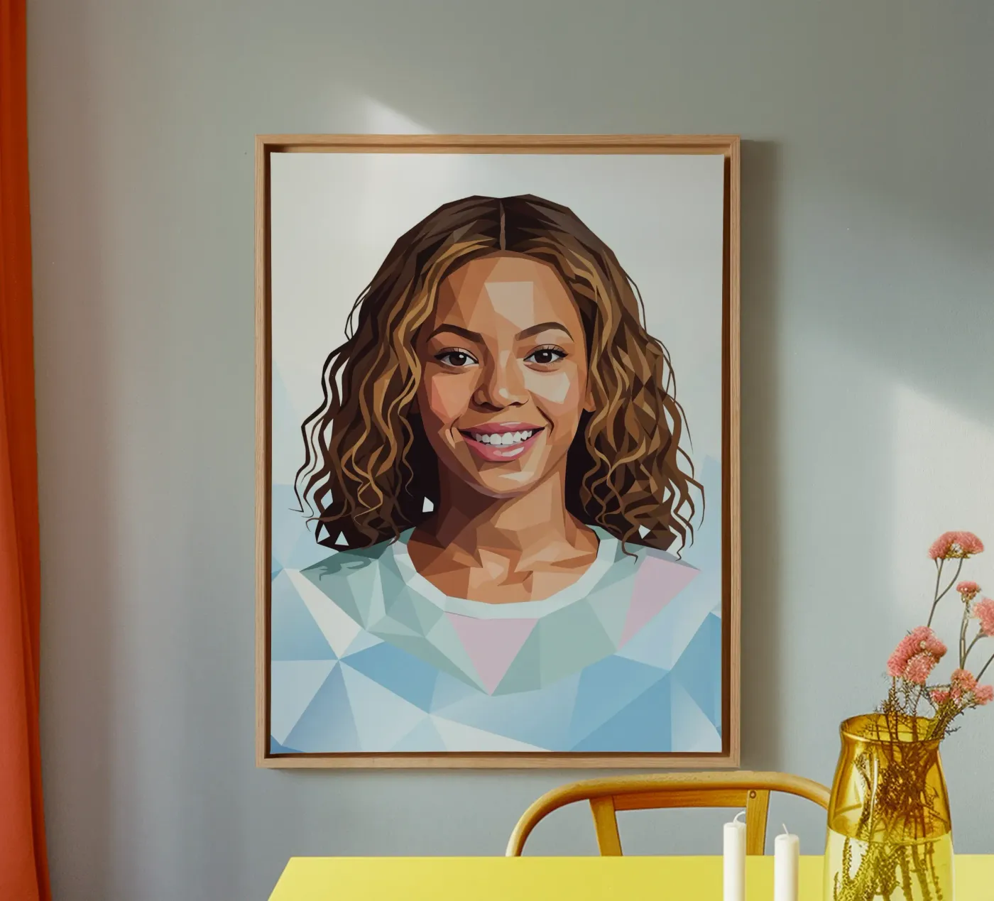 Beyoncé Lowpoly tela da Low Profile