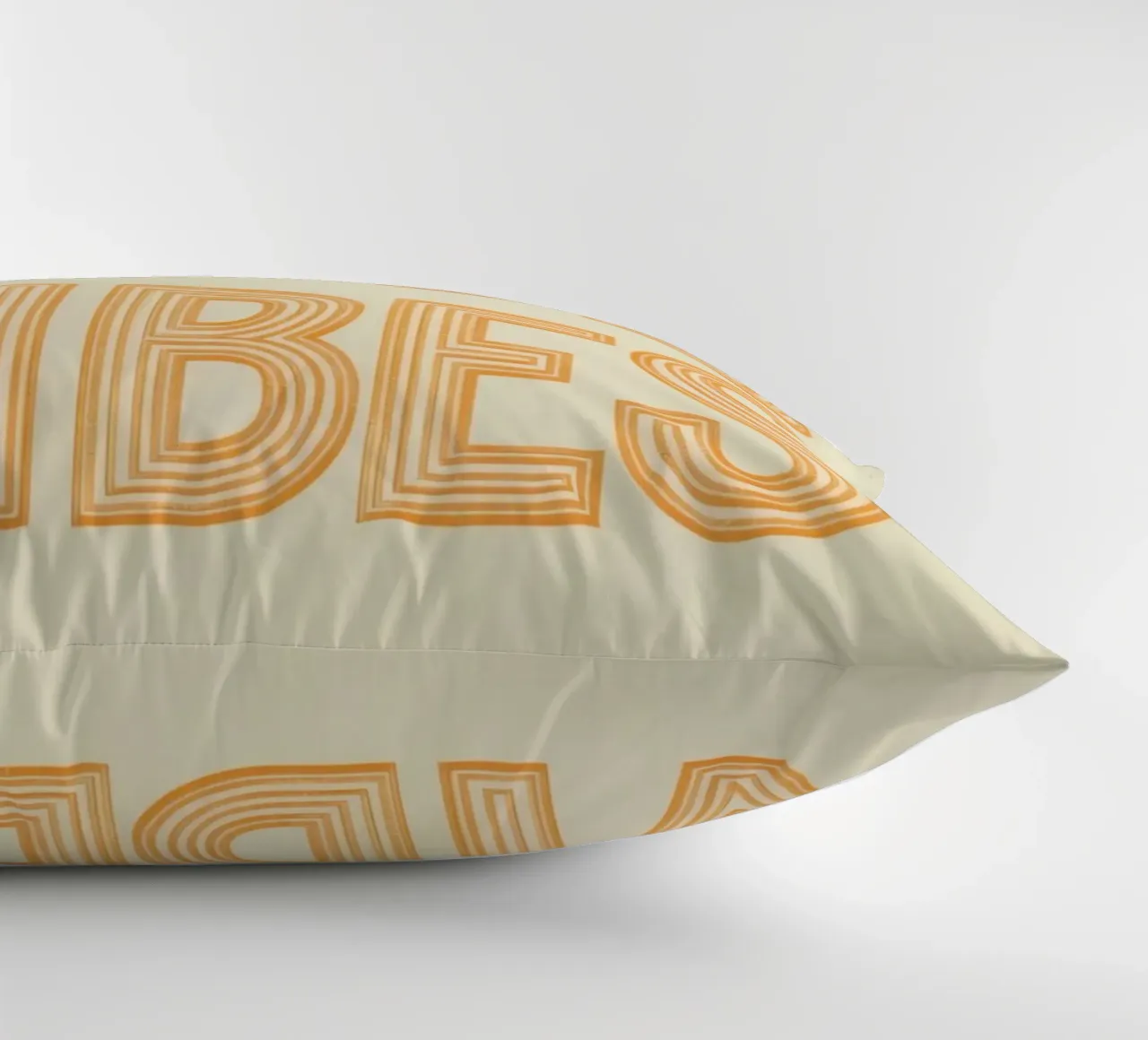 Grafica Good Vibes solo in arancione cuscino da DesignDoodle