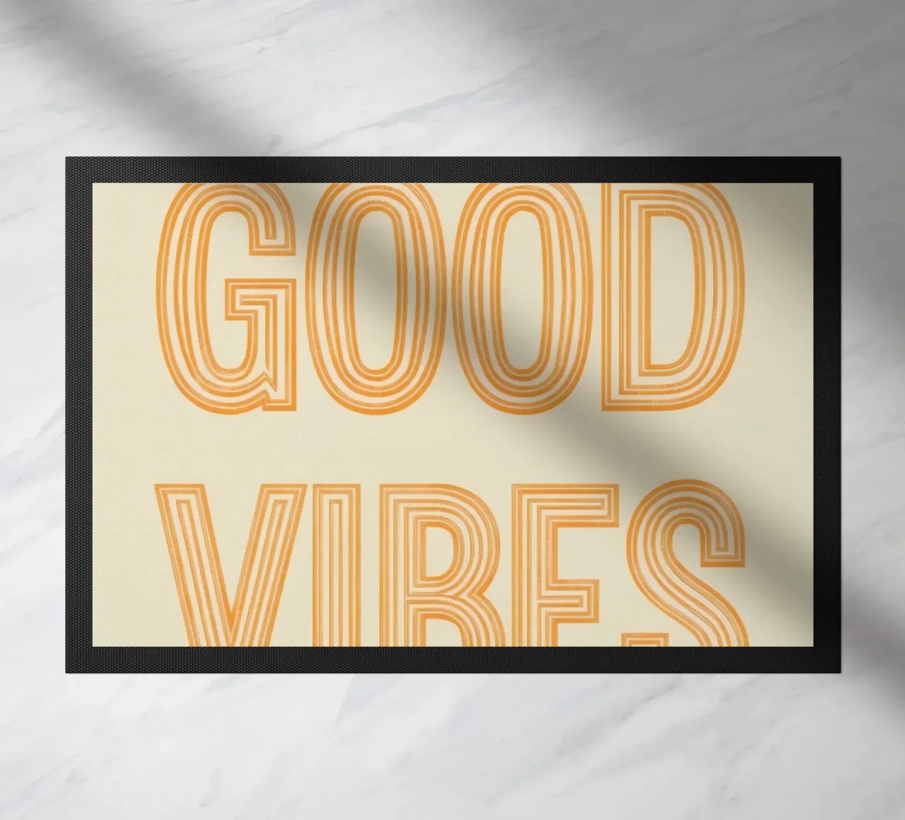 Grafica Good Vibes solo in arancione zerbino da DesignDoodle