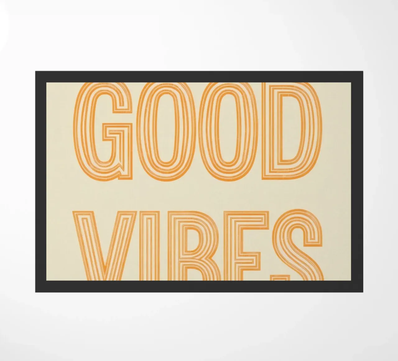 Grafica Good Vibes solo in arancione zerbino da DesignDoodle