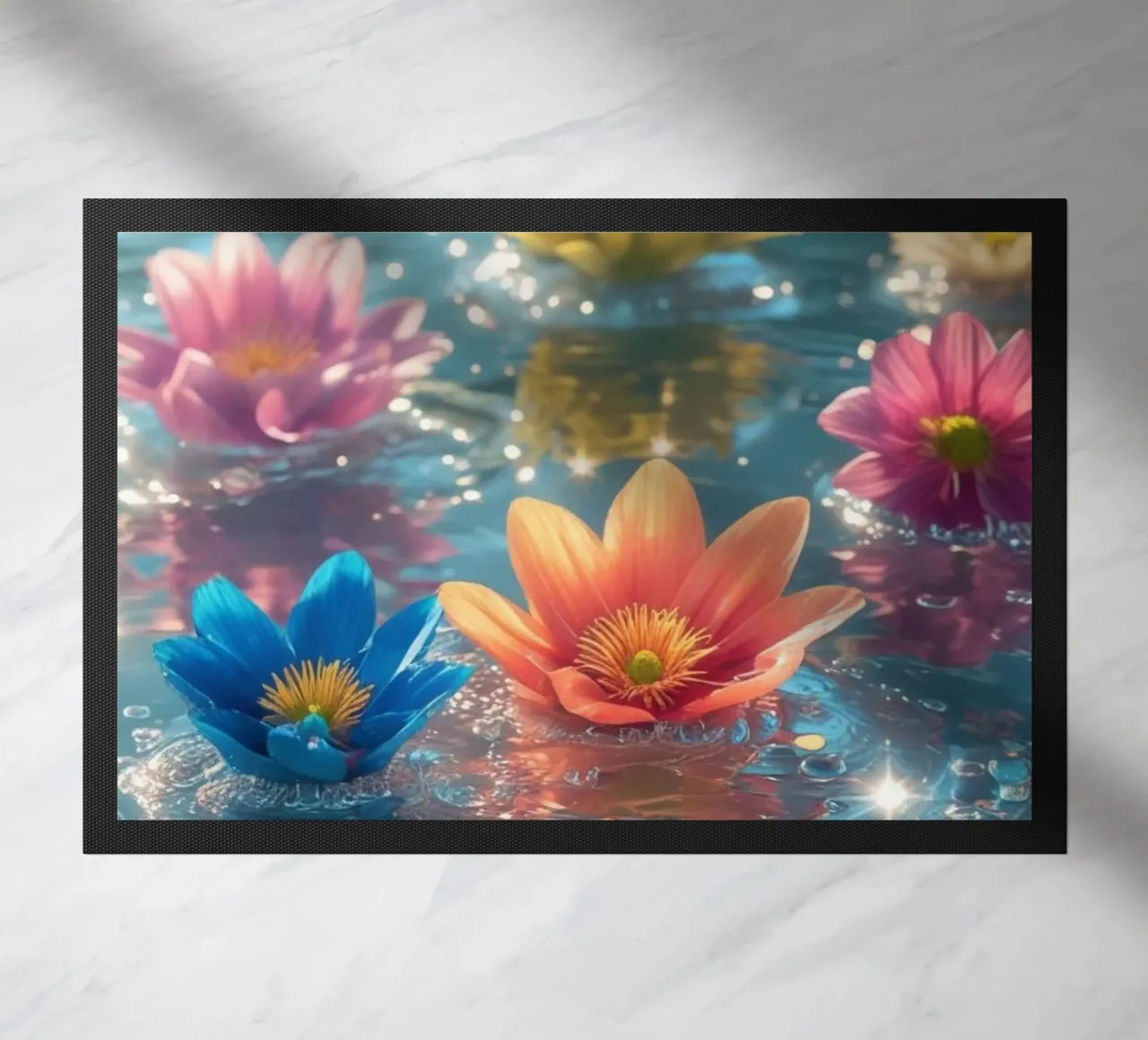 Fiori magici e colorati sull'acqua zerbino da Léa Lefebvre Photography