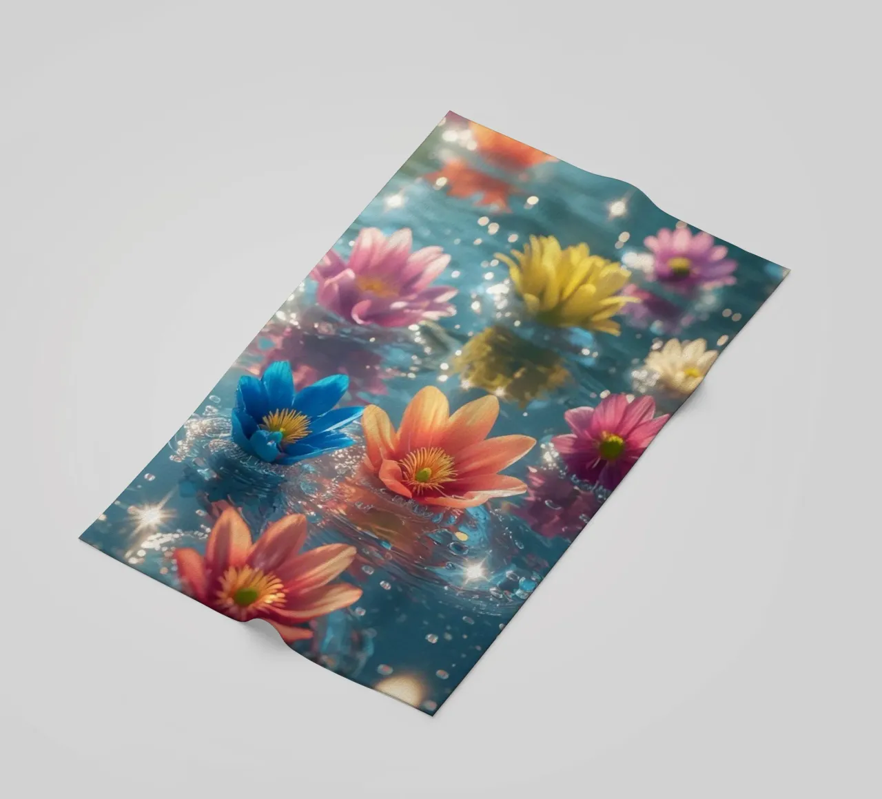 Fiori magici e colorati sull'acqua telo mare da Léa Lefebvre Photography