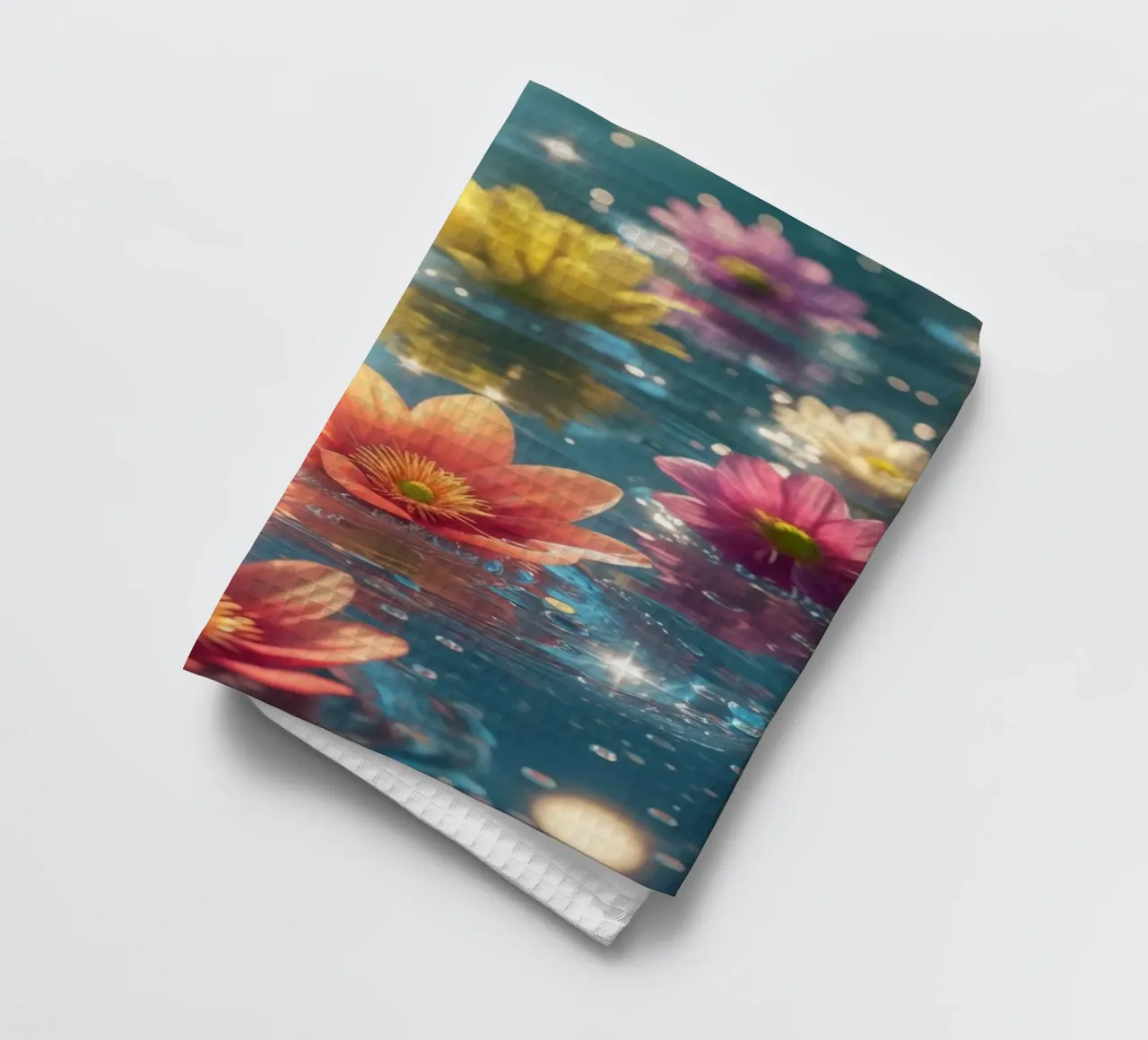 Fiori magici e colorati sull'acqua canovaccio da cucina da Léa Lefebvre Photography