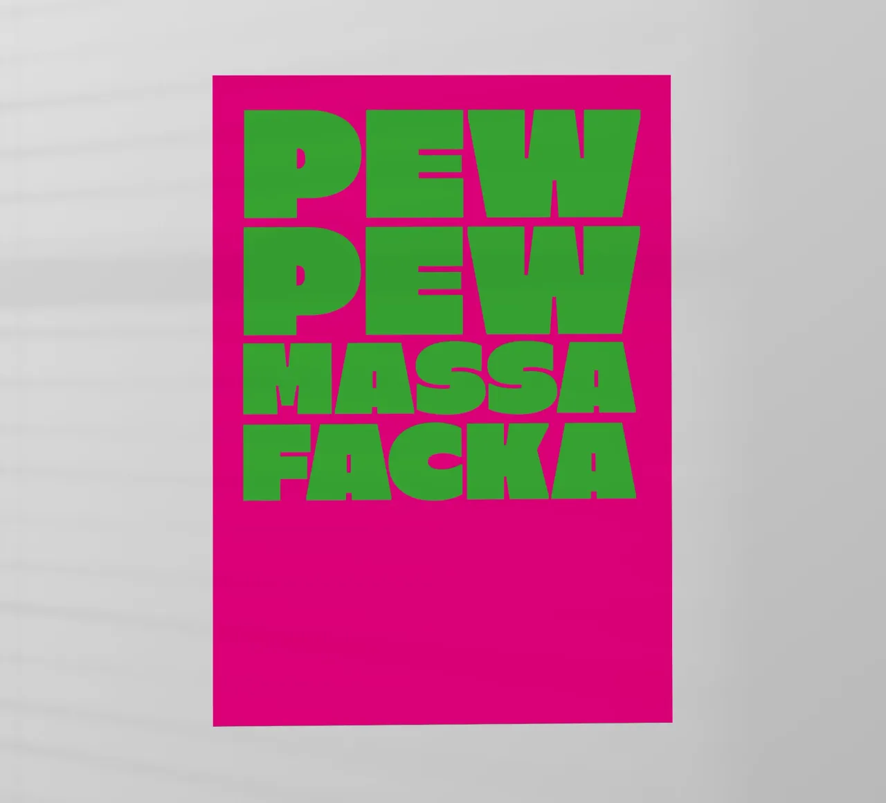 PEW PEW pellicola backlit da Flo Klein