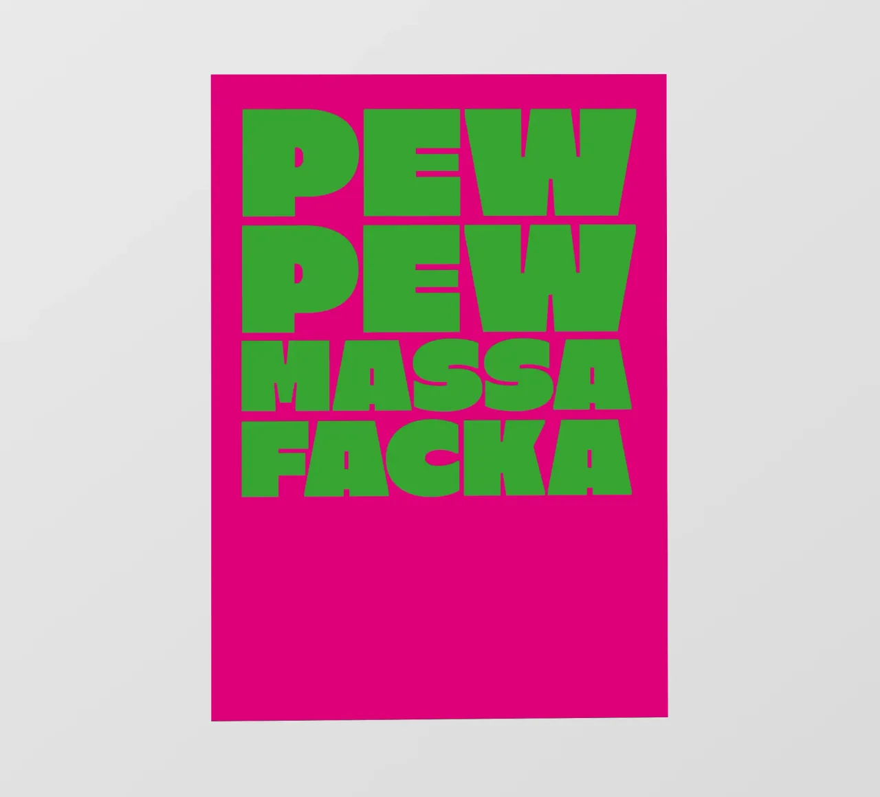 PEW PEW pellicola backlit da Flo Klein