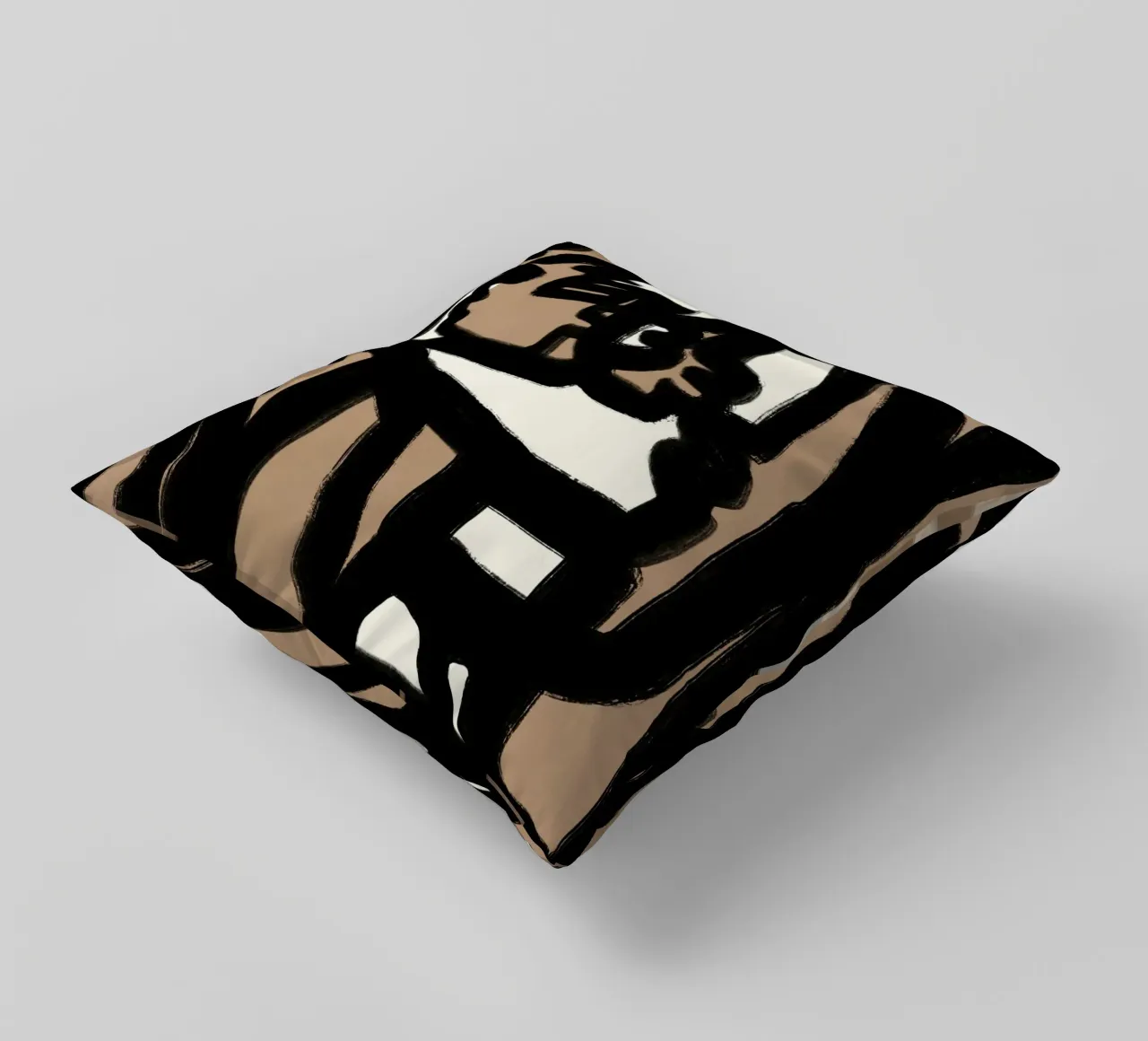 Linea in grassetto astratta 13 cuscino da Little Dean