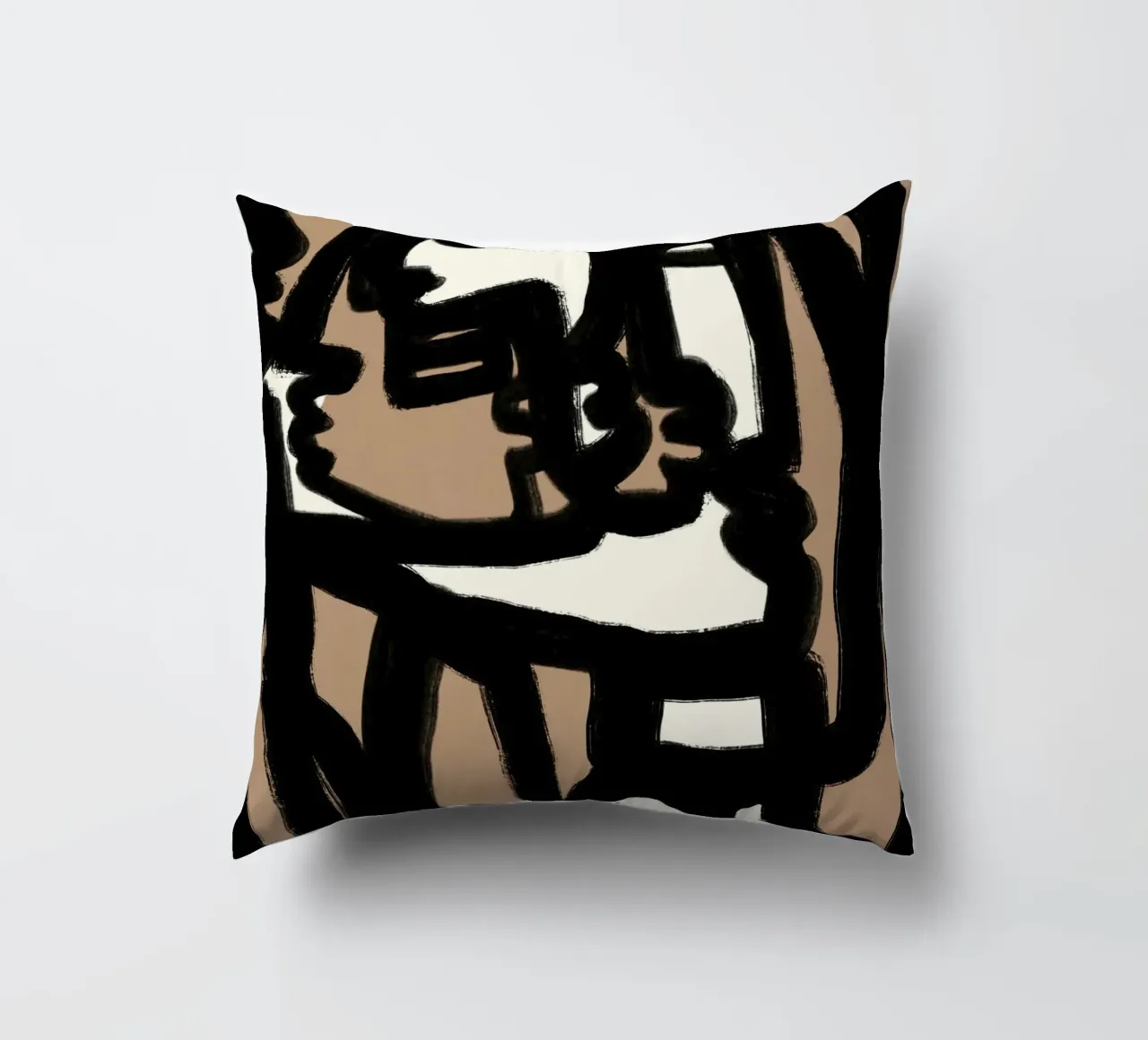 Linea in grassetto astratta 13 cuscino da Little Dean