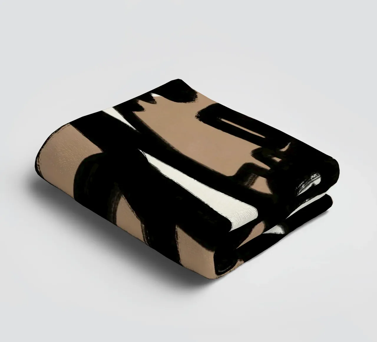 Bold line abstract 13 towel by Little Dean