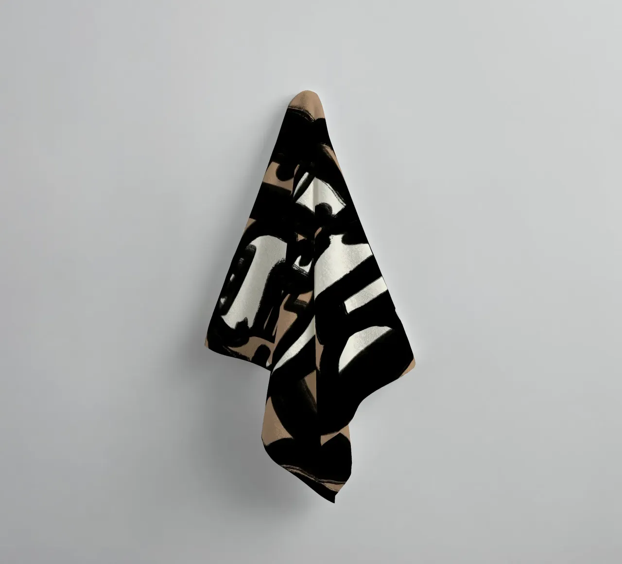 Bold line abstract 13 towel by Little Dean