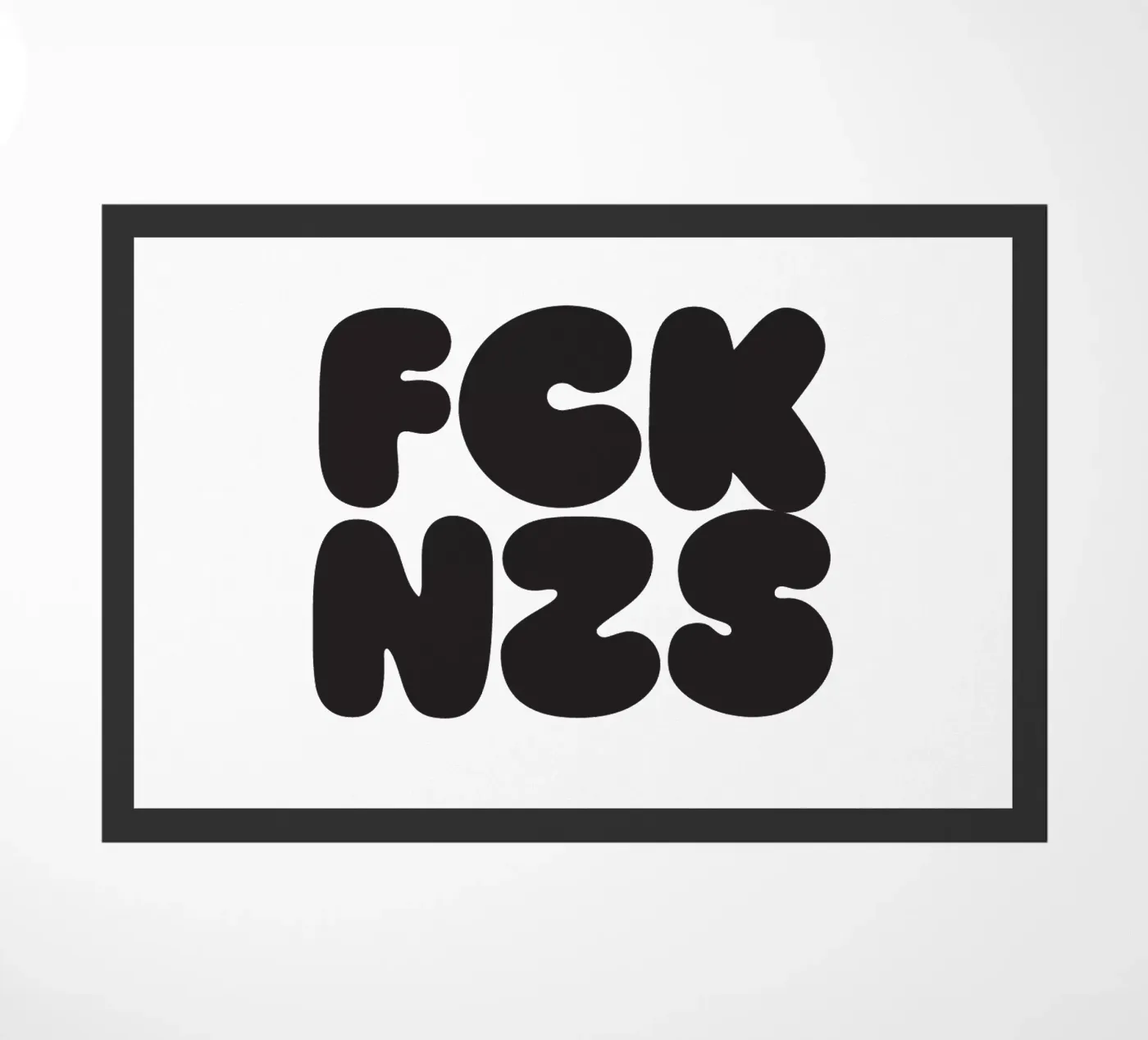 FCKNZS doormat by Verplanungsagentur