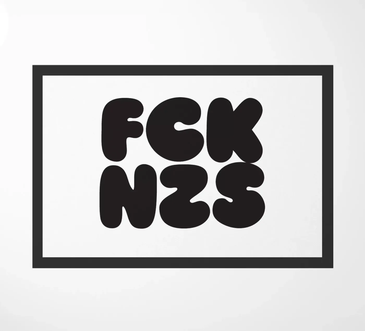 FCKNZS paillasson de Verplanungsagentur