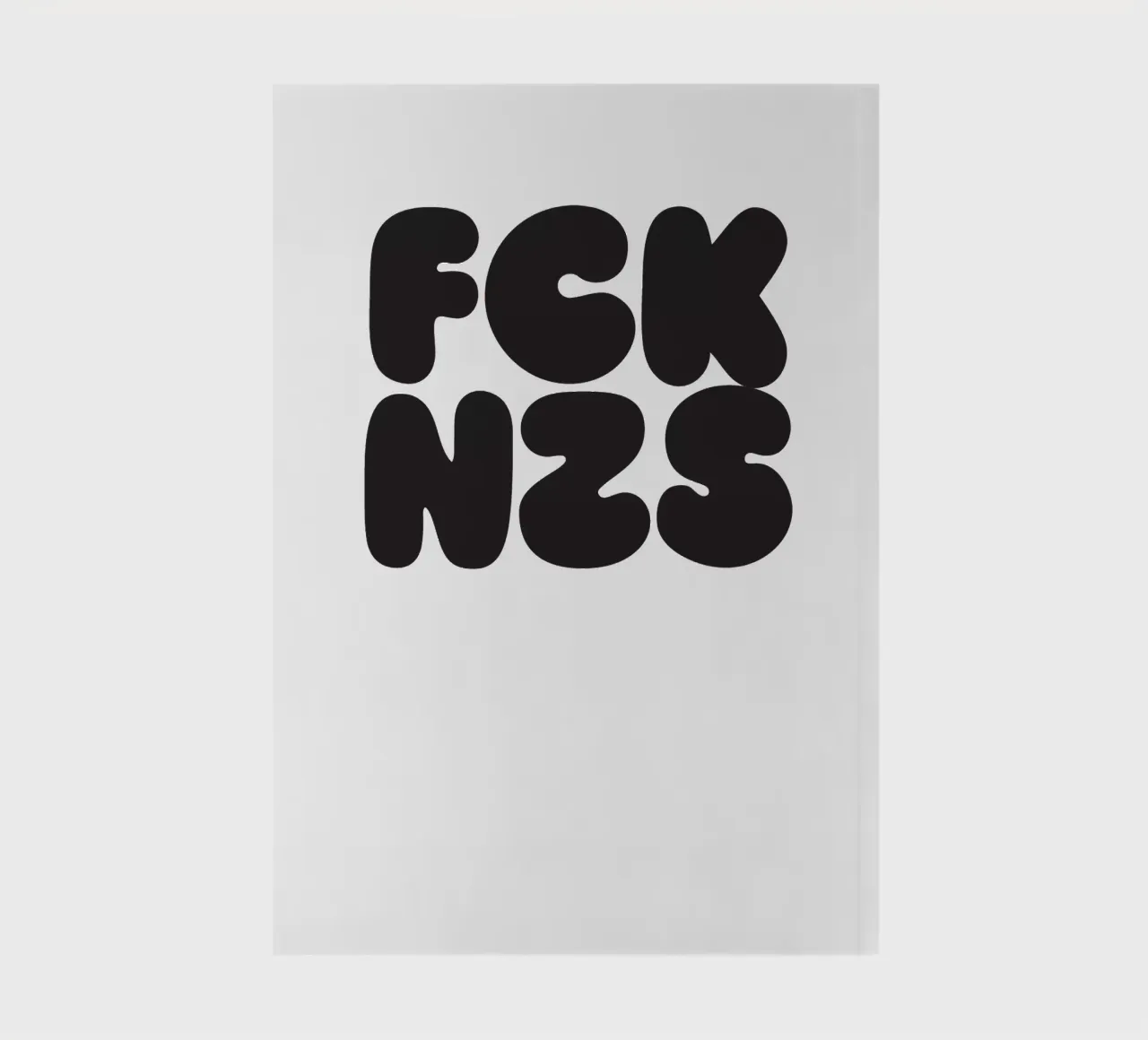 FCKNZS notebook by Verplanungsagentur