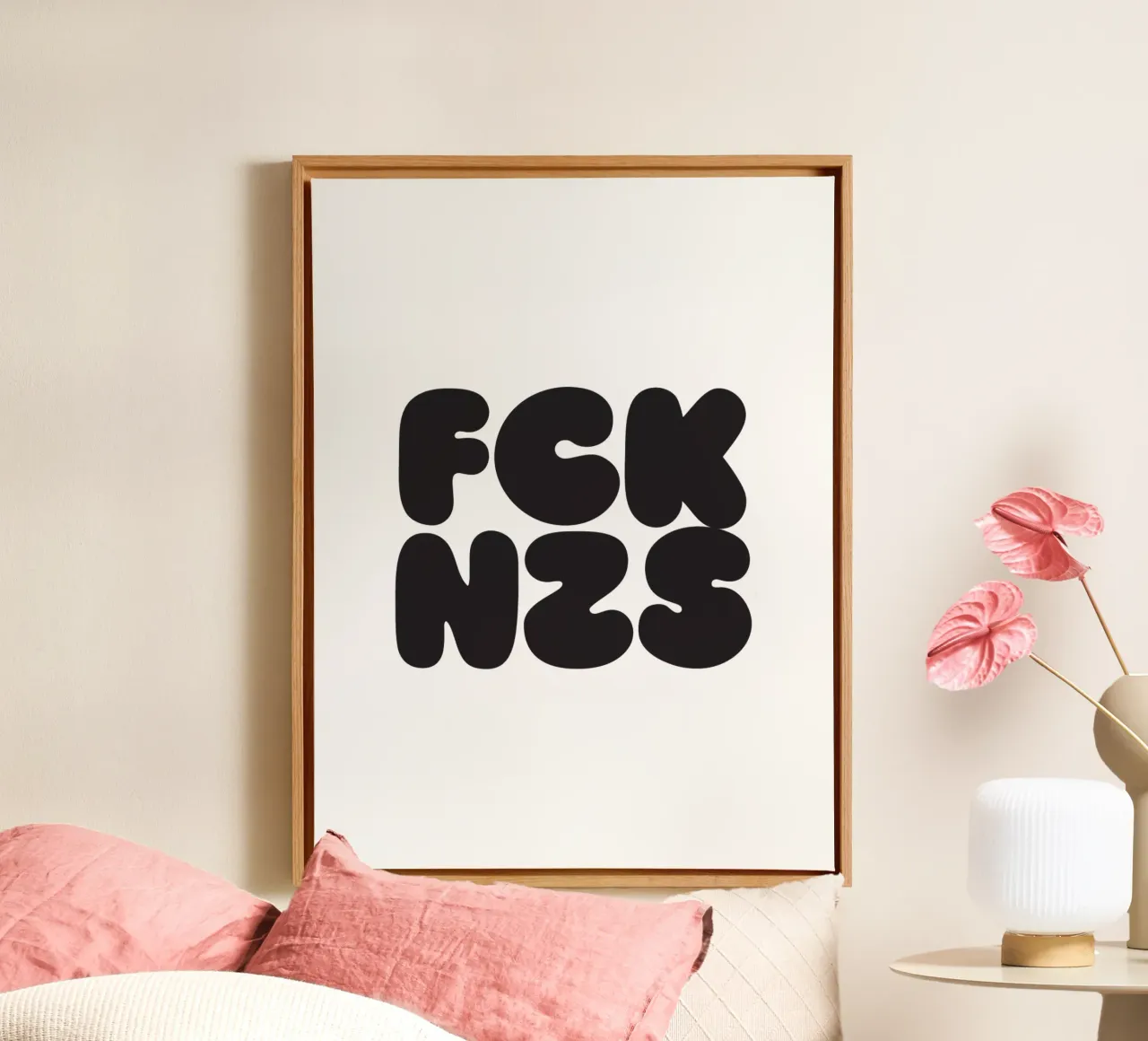 FCKNZS canvas met Baklijst van Verplanungsagentur
