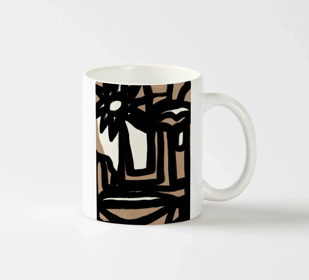 Linea in grassetto astratta 15 tazza in ceramica da Little Dean