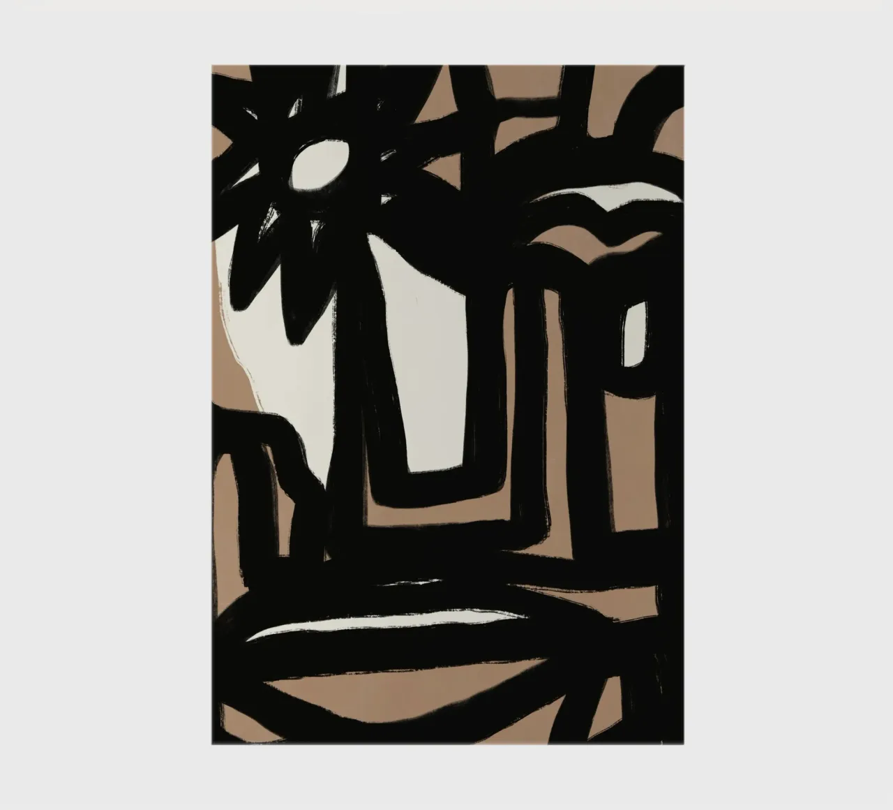 Bold line abstract 15 notebook by Little Dean