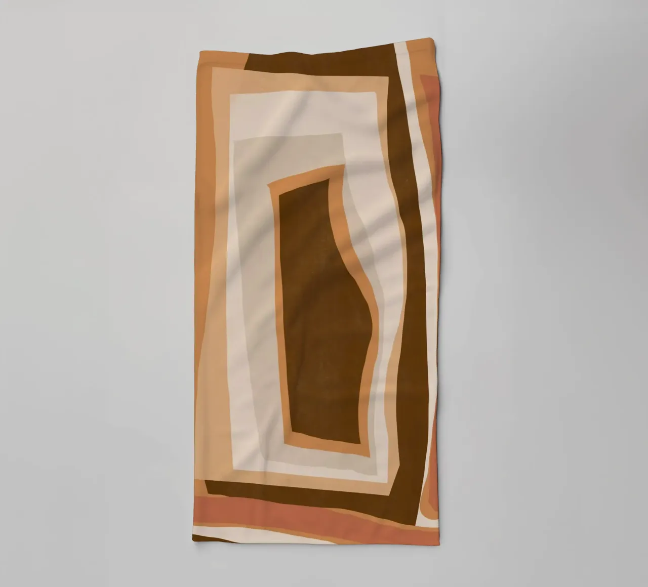 Aardetint abstract 06 badhanddoek van Little Dean