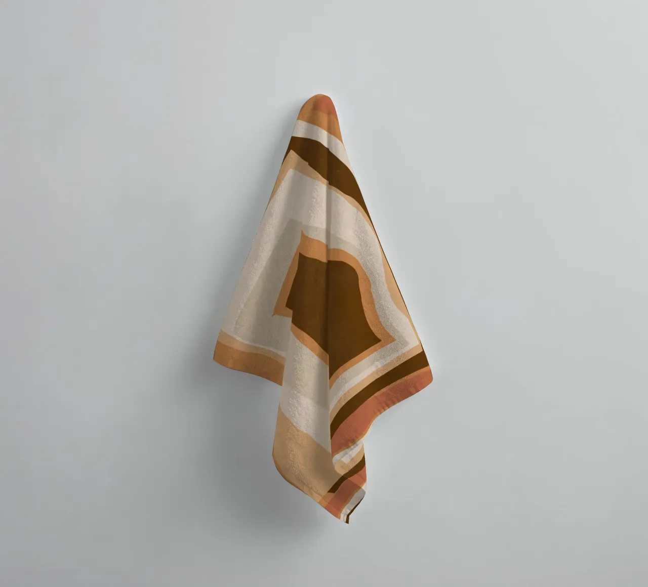Aardetint abstract 06 badhanddoek van Little Dean