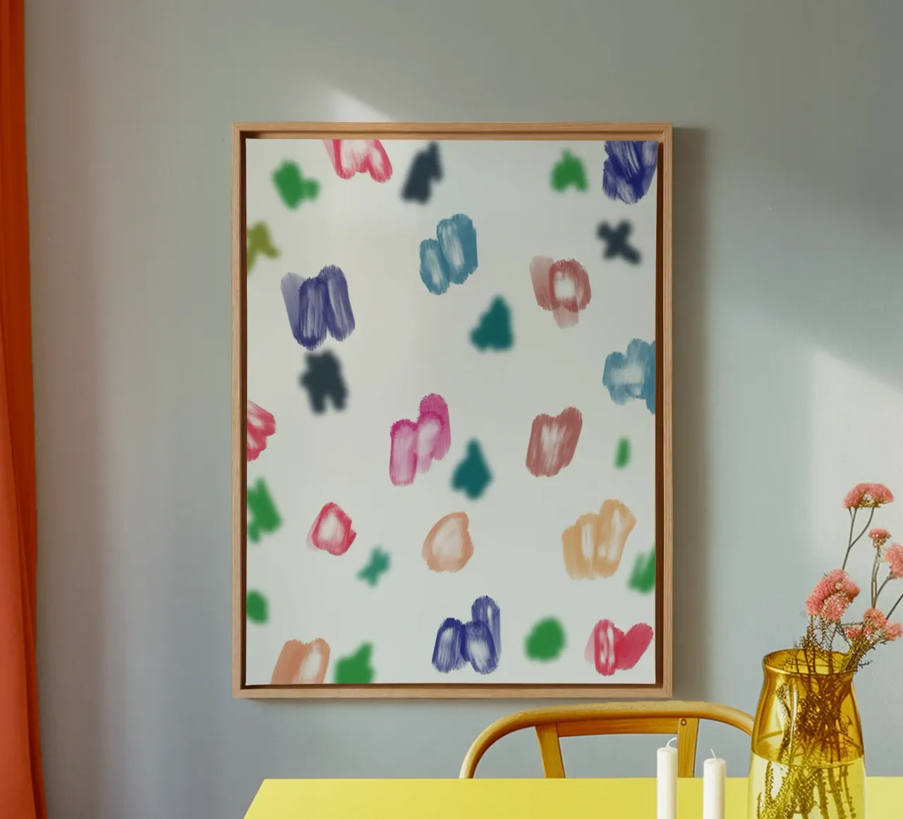 Diversità di colore tela con Cornice a cassetta da Little Dean