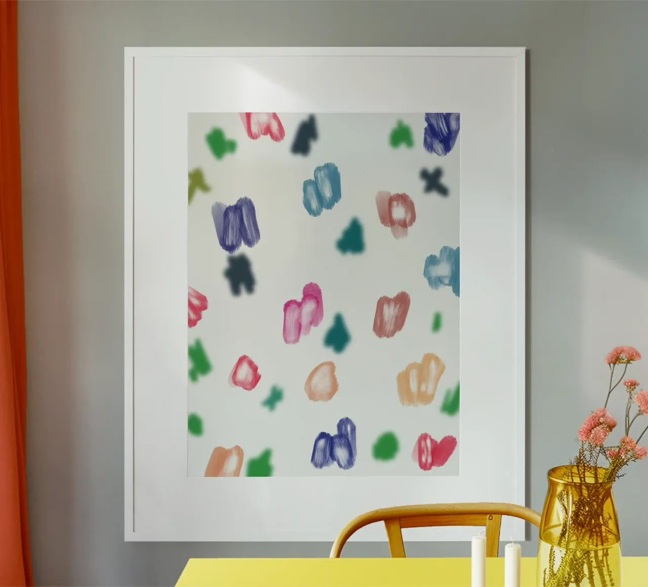 Diversità di colore poster con telaio in legno da Little Dean