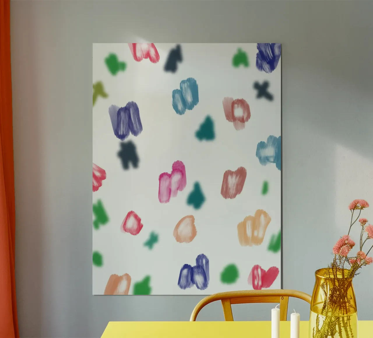 Diversità di colore poster con telaio in legno da Little Dean