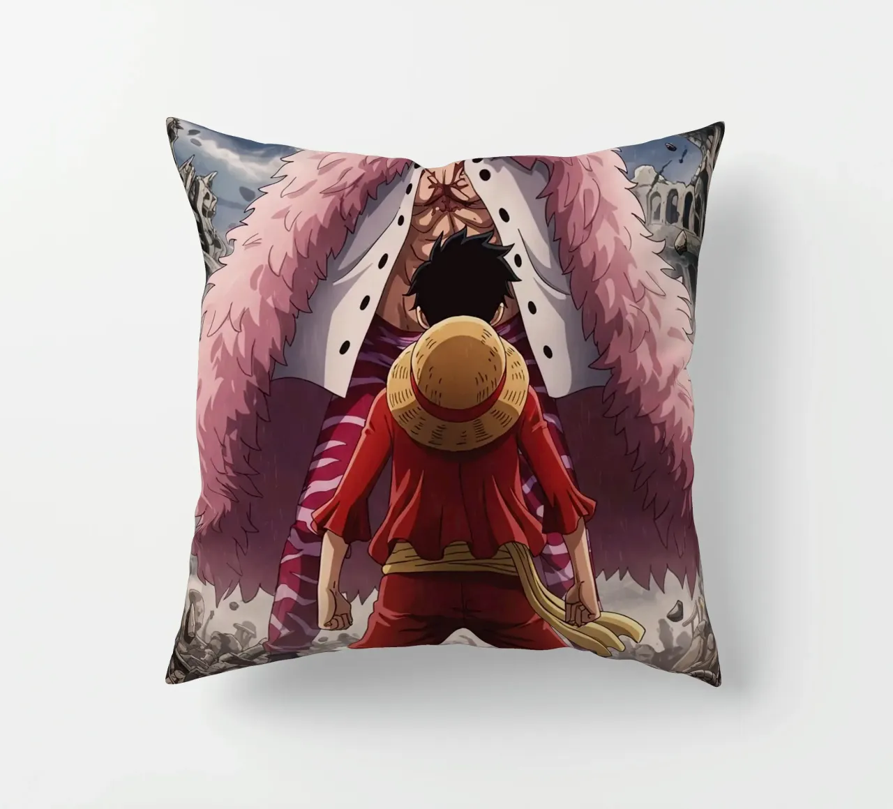 Monkey D Luffy Vs Donquixote Doflamingo cuscino da Musadad Shop