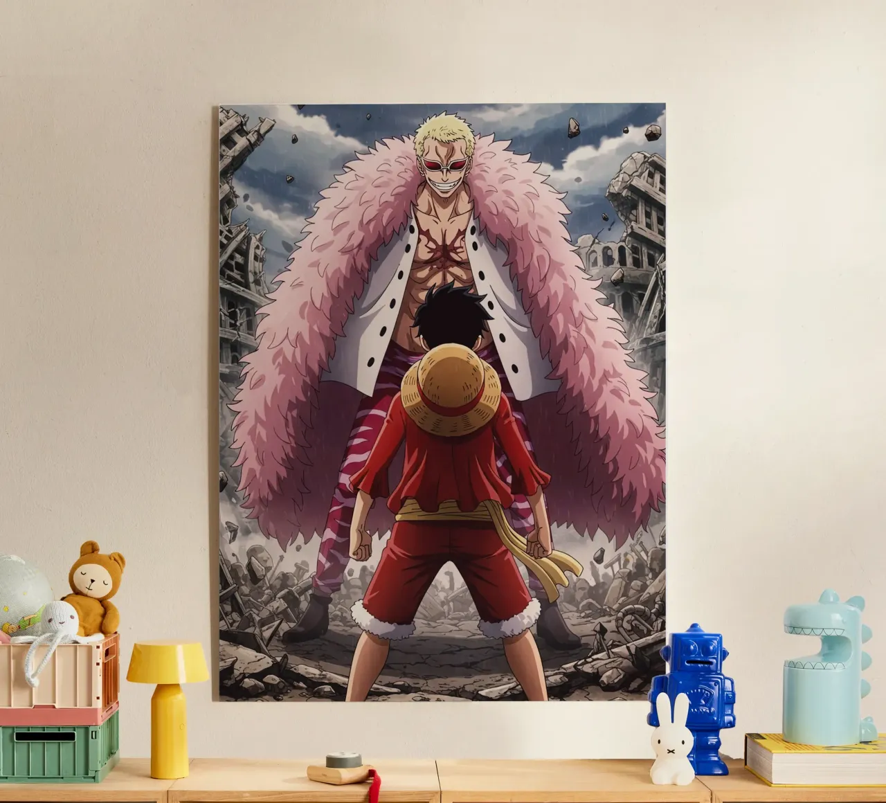 Monkey D Luffy Vs Donquixote Doflamingo plexiglass da Musadad Shop