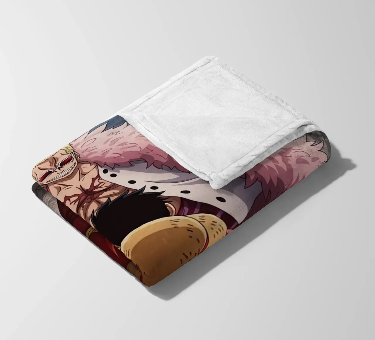 Monkey D Luffy Vs Donquixote Doflamingo coperta in pile da Musadad Shop