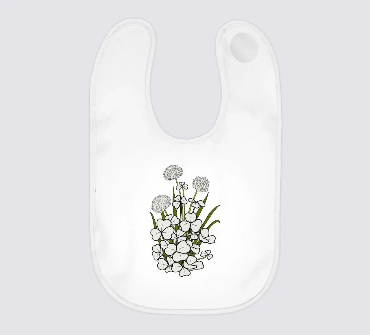 White shamrock bavaglino da TijanaArtStudio88