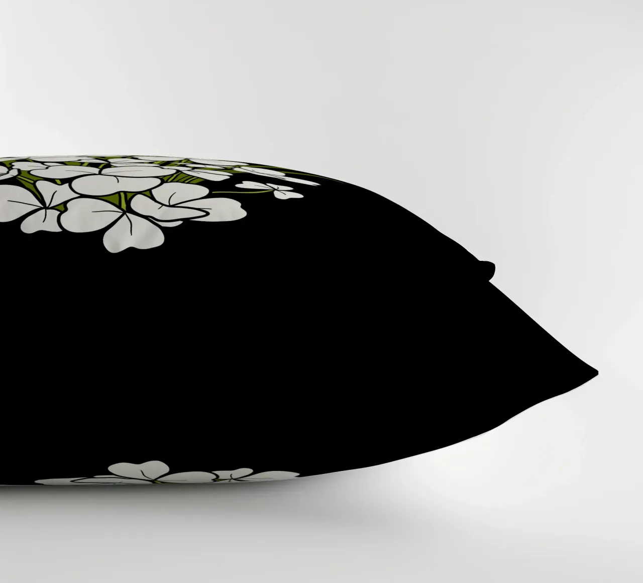 White shamrock cuscino da TijanaArtStudio88