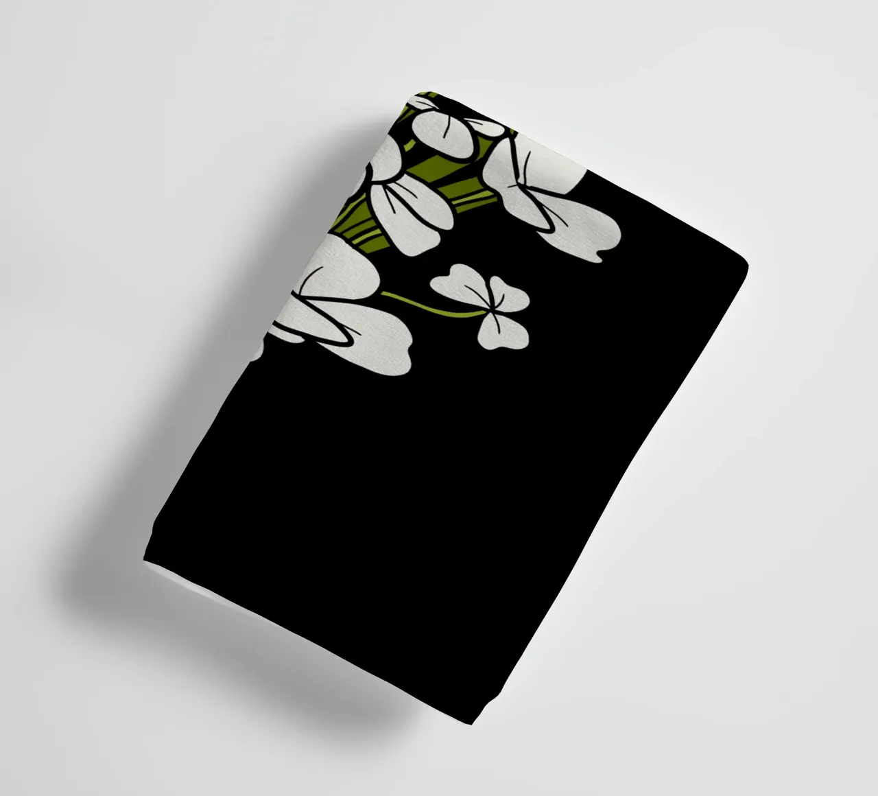 White shamrock asciugamano da bagno da TijanaArtStudio88