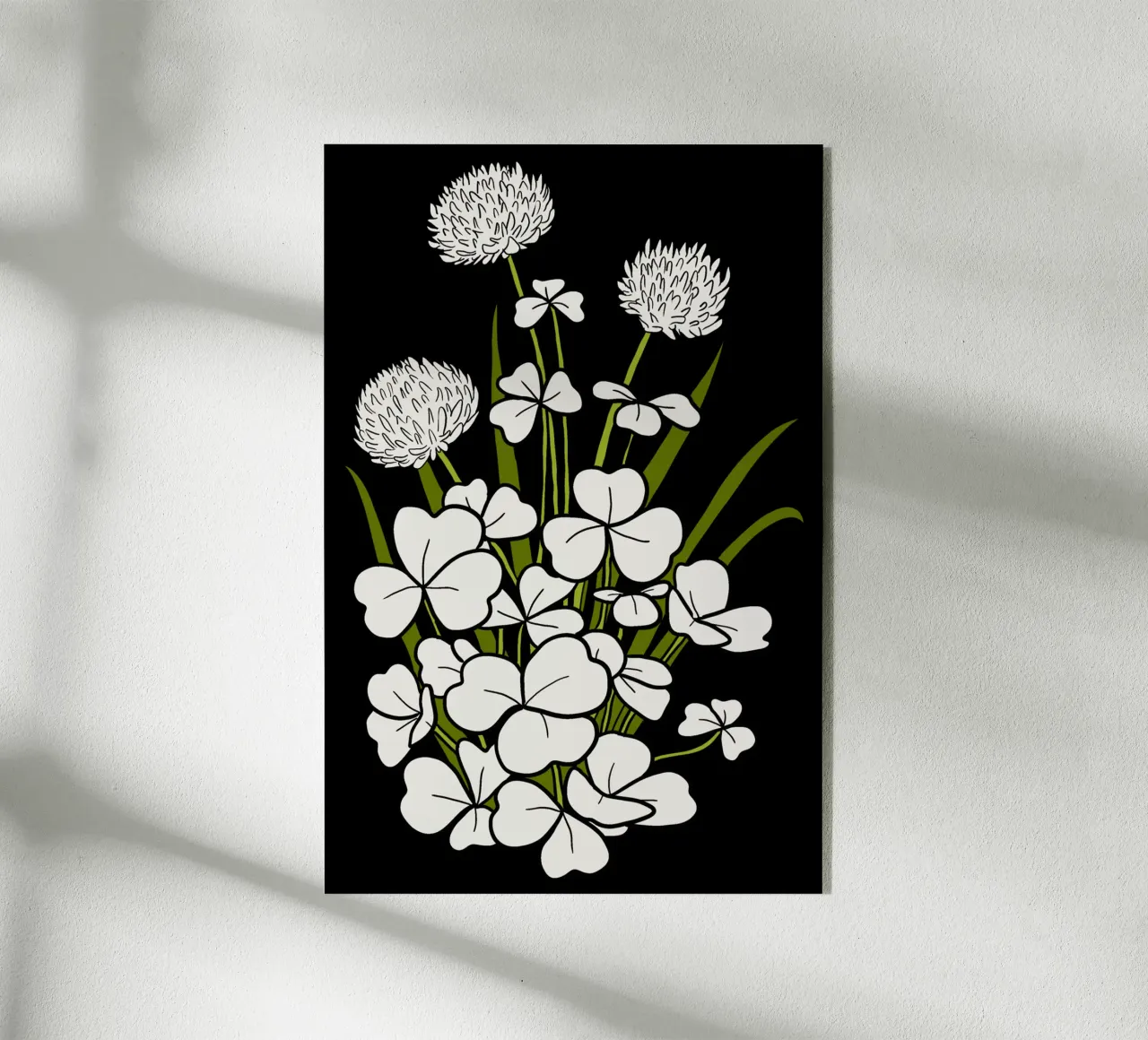 White shamrock plexiglass da TijanaArtStudio88