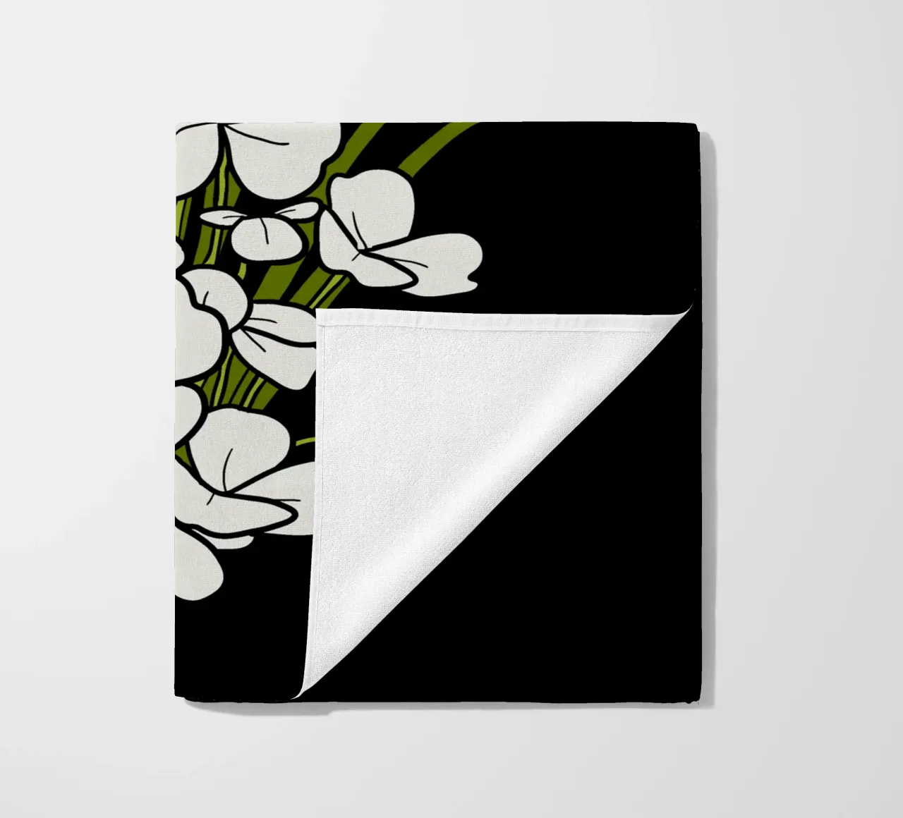 White shamrock telo mare da TijanaArtStudio88