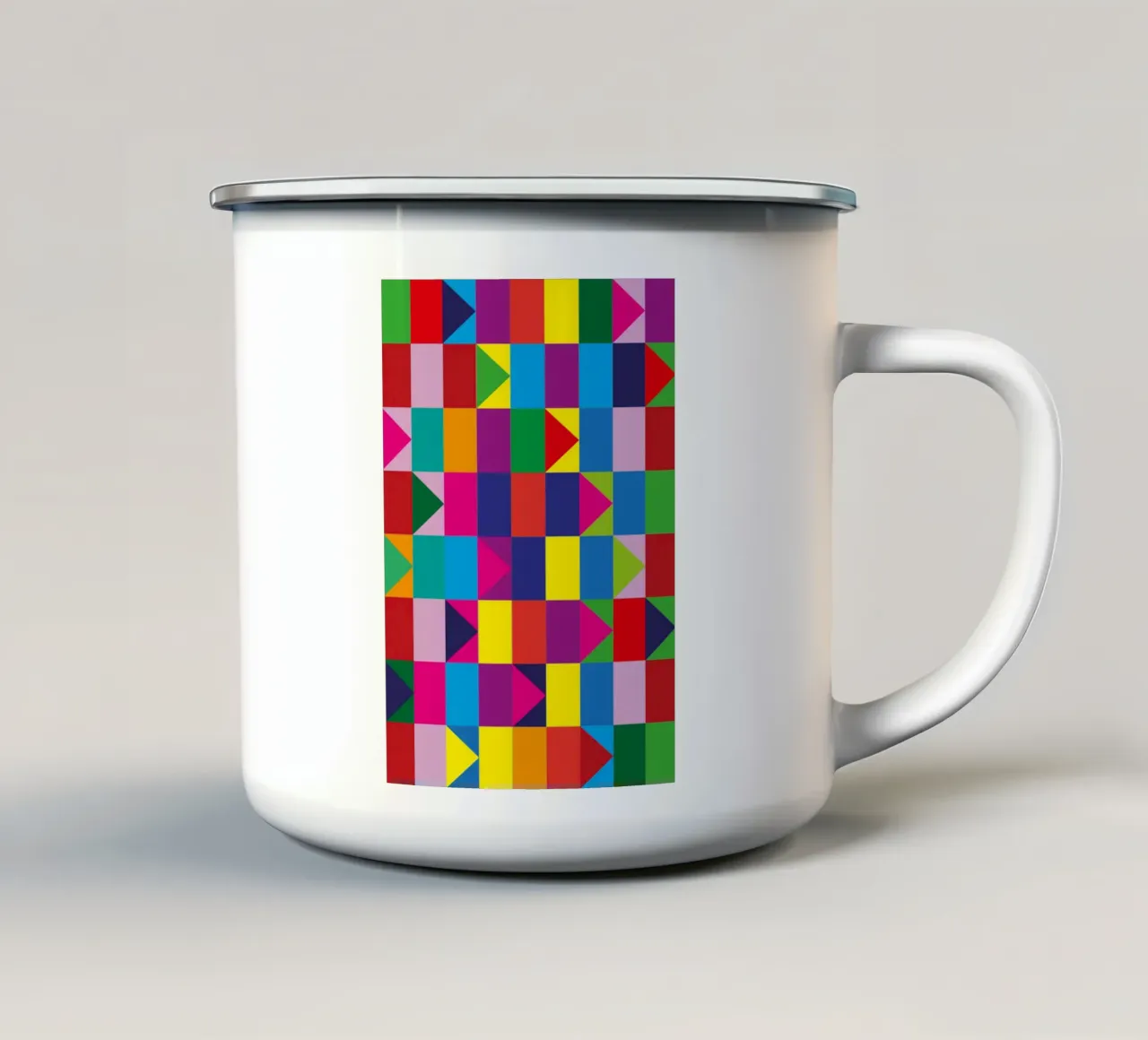 Farbenfroh tazza in smalto da Flo Klein