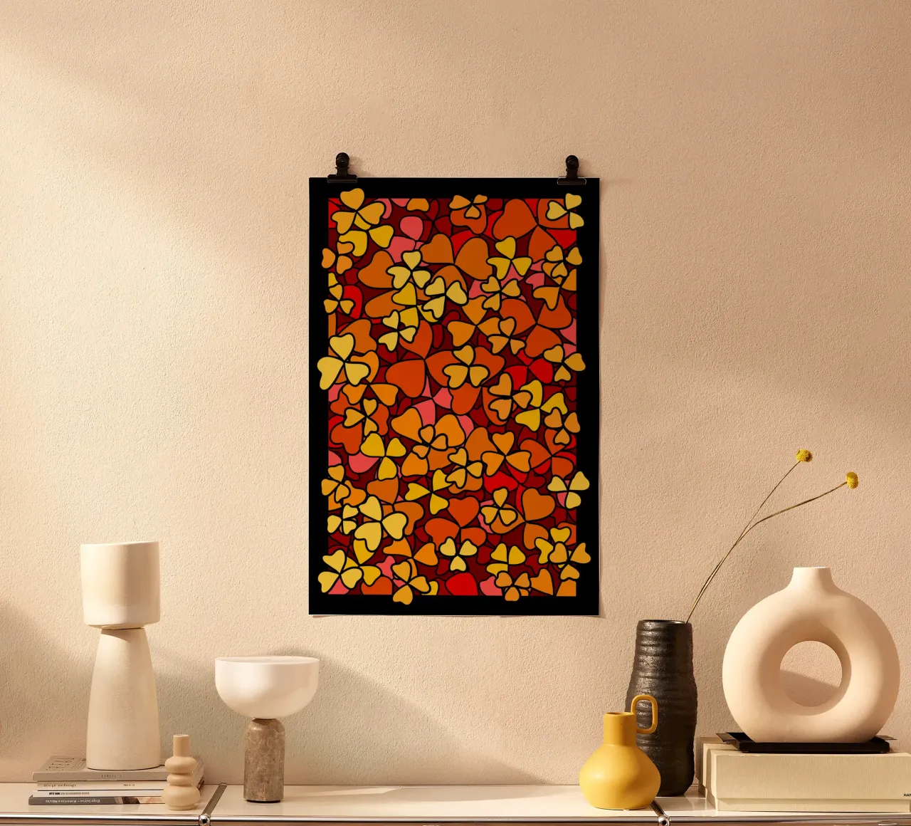 Saint Patricks Day Bright warm shamrock poster da TijanaArtStudio88