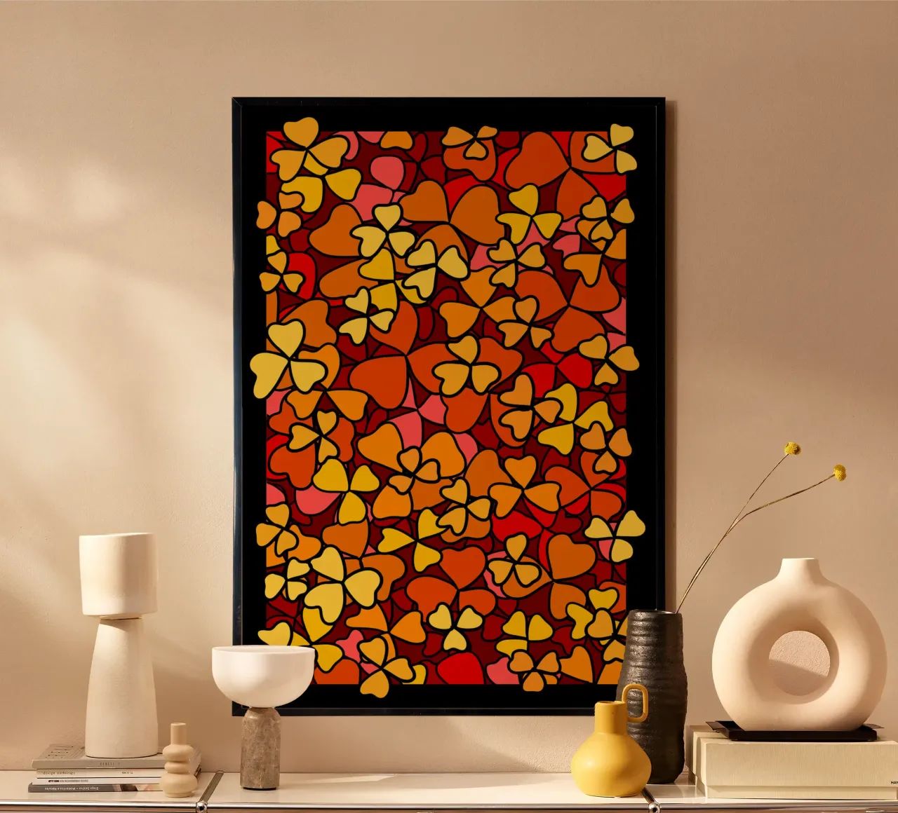 Saint Patricks Day Bright warm shamrock poster da TijanaArtStudio88