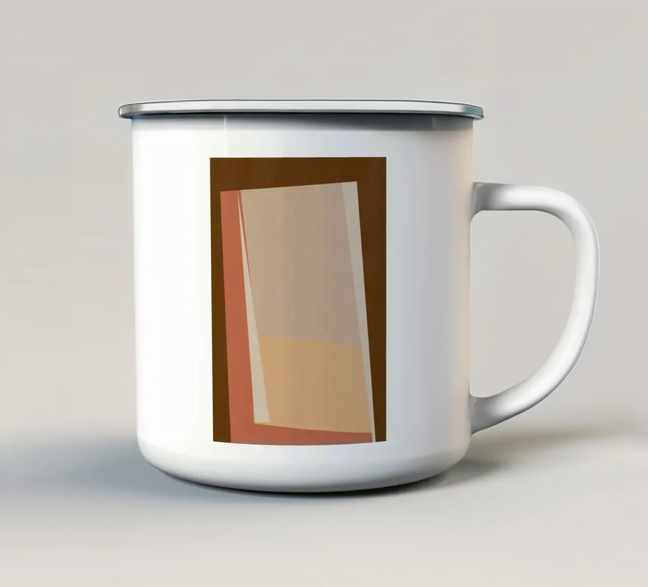 Tono terra astratto 10 tazza in smalto da Little Dean