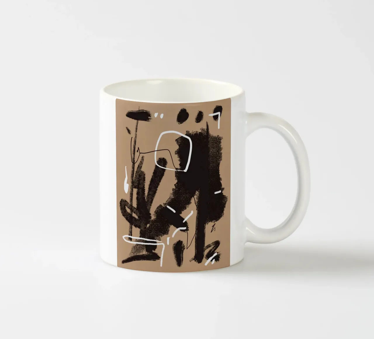 Colpi astratti 02 tazza in ceramica da Little Dean