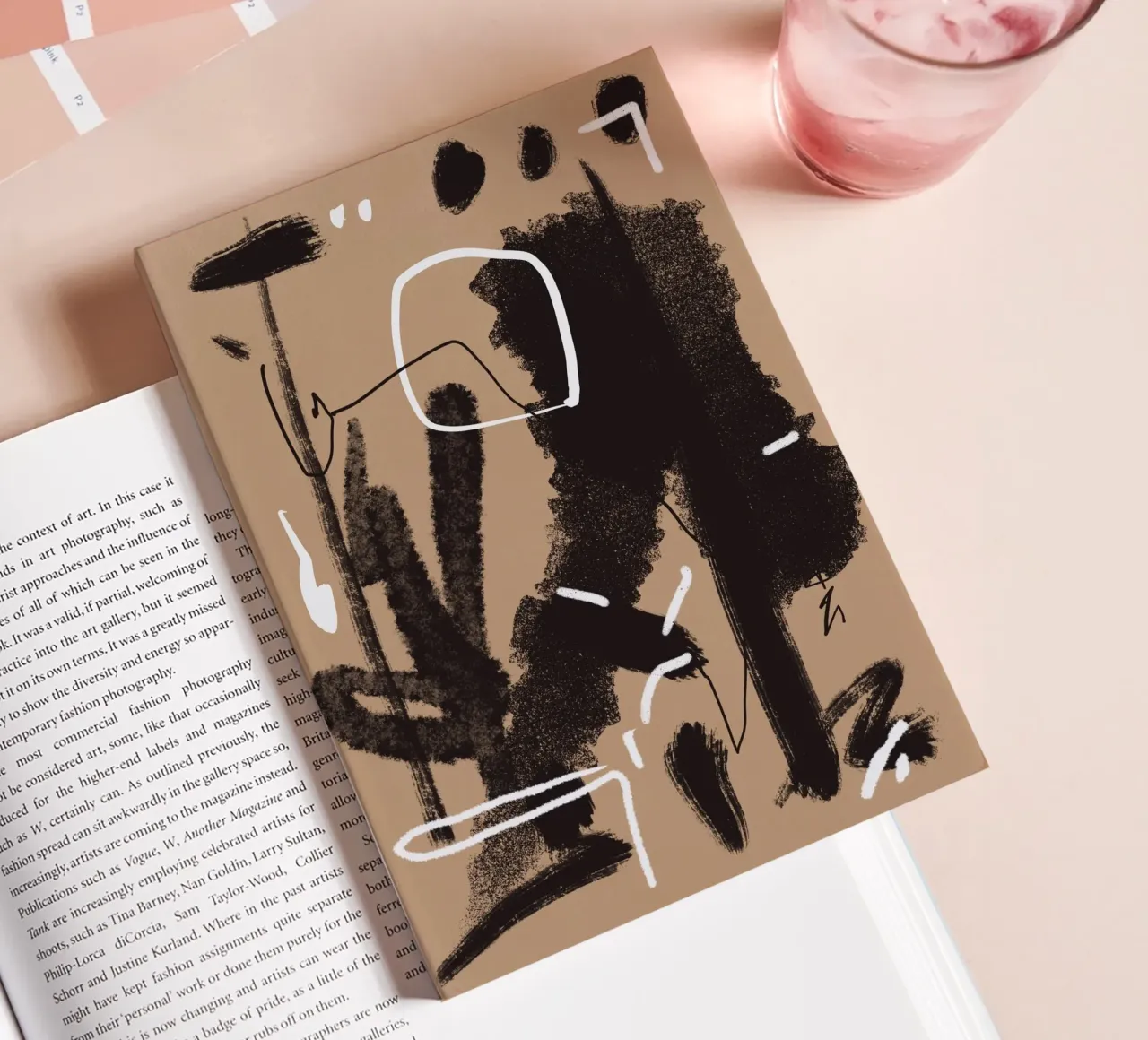 Abstract strokes 02 notebook by Little Dean