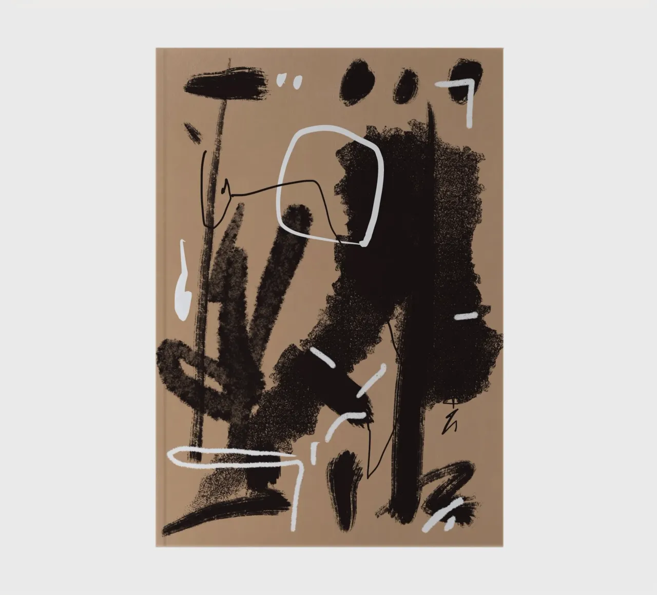 Abstract strokes 02 notebook by Little Dean