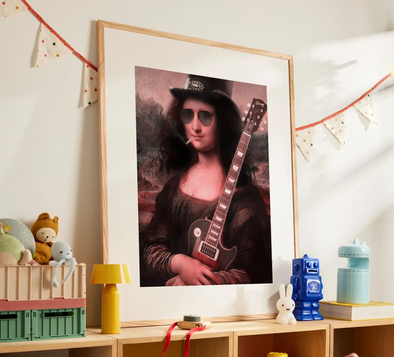 Mona lisa Slash poster da Musadad Shop