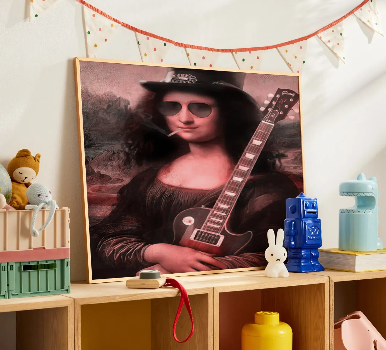 Mona lisa Slash poster da Musadad Shop