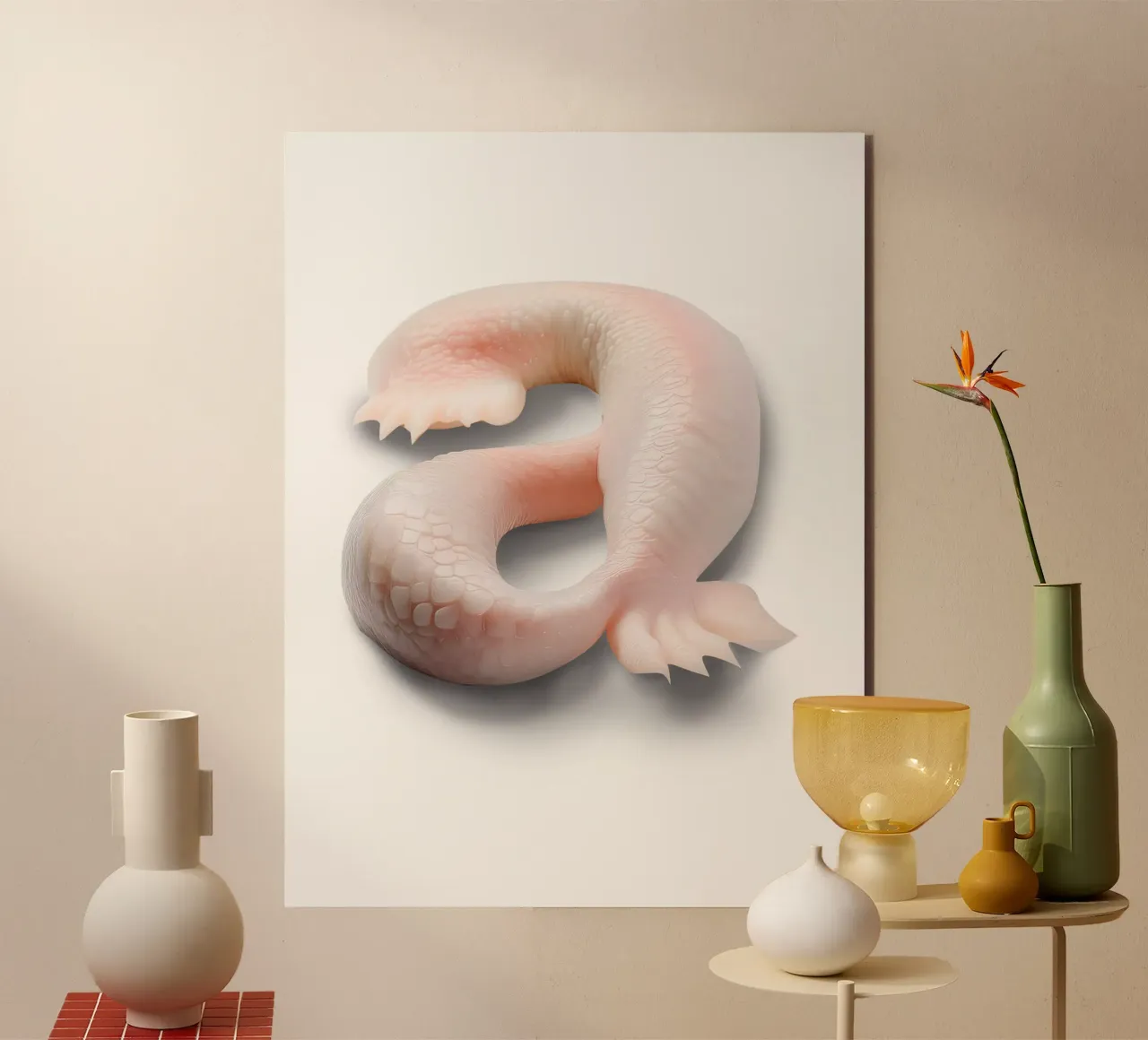 a - axolotl alluminio dibond da The True Type