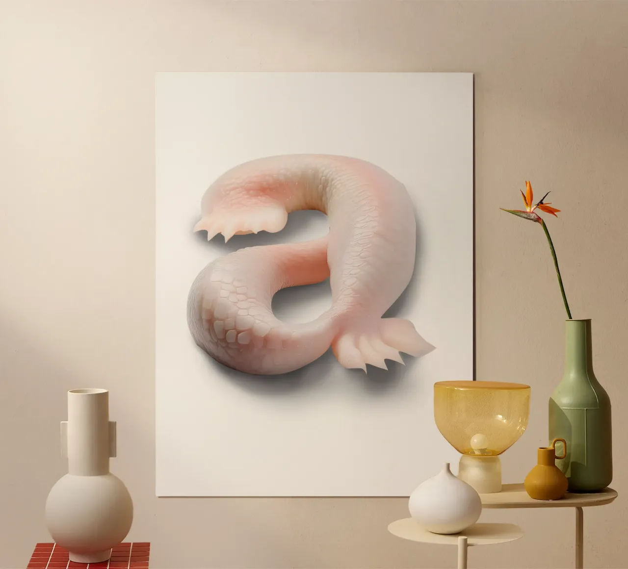a - axolotl carta hahnemühle da The True Type