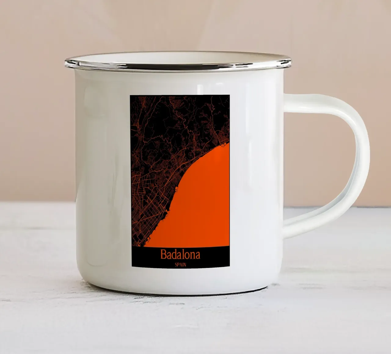 Badalona tazza in smalto da MiMap