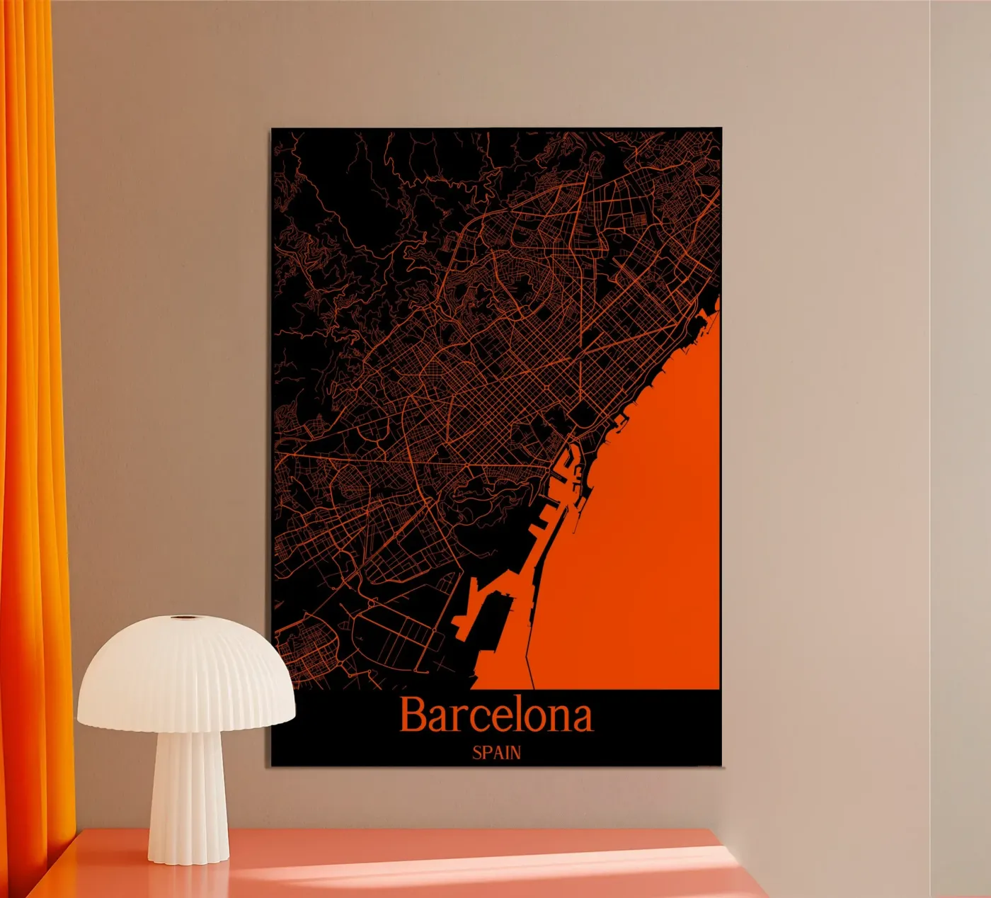 Barcelona poster by MiMap