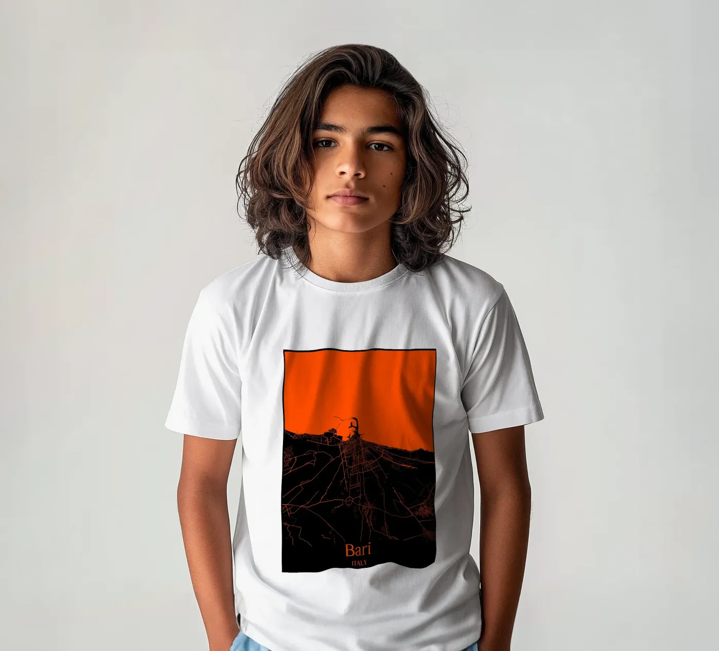 Bari t-shirt bambini da MiMap