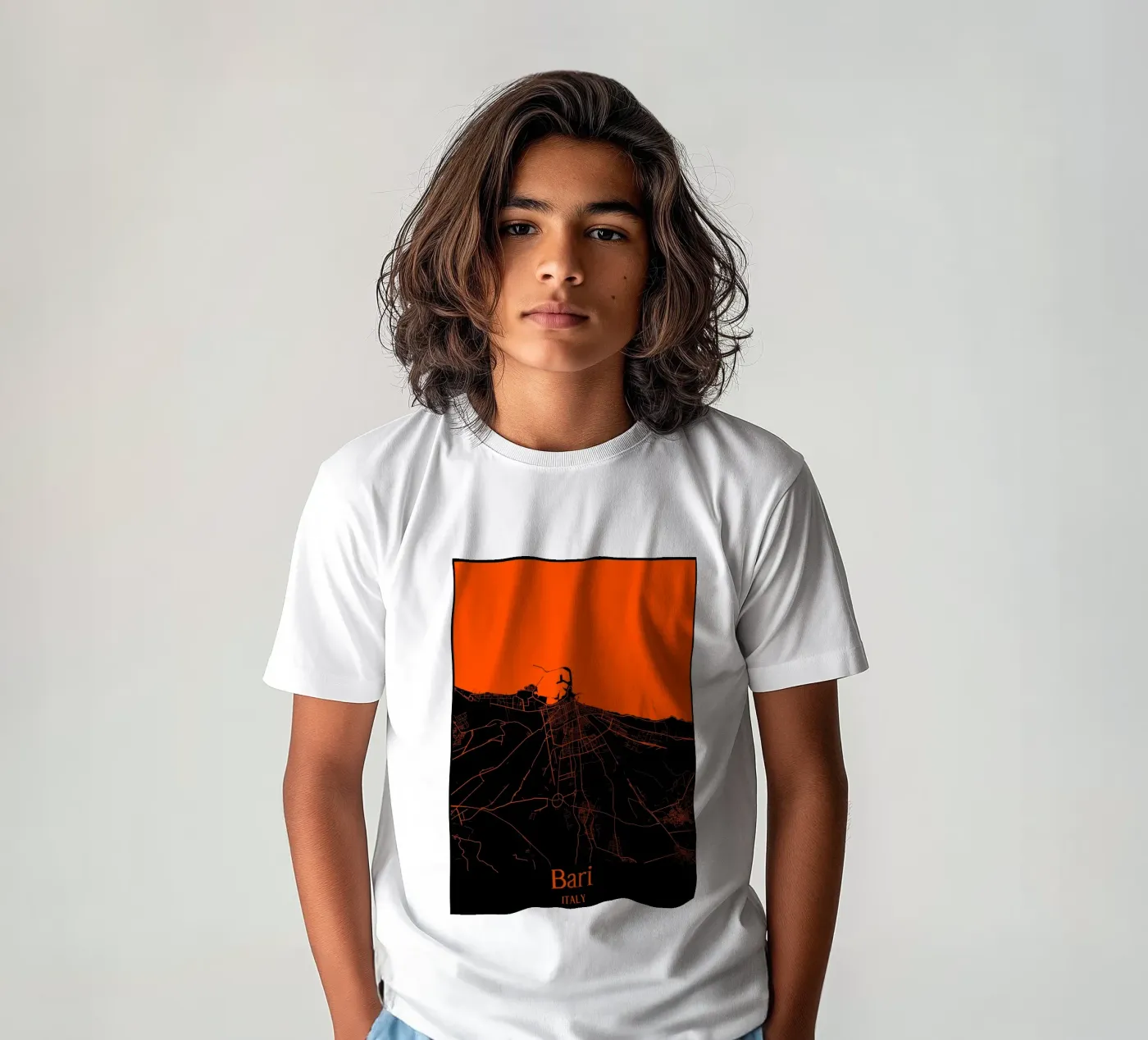 Bari t-shirt bambini da MiMap